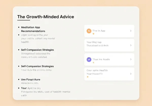 Personalized mental health report with actionable recommendations.