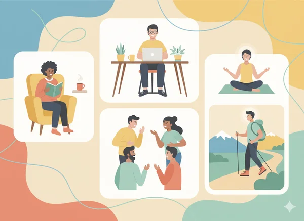 Illustration of diverse personality traits