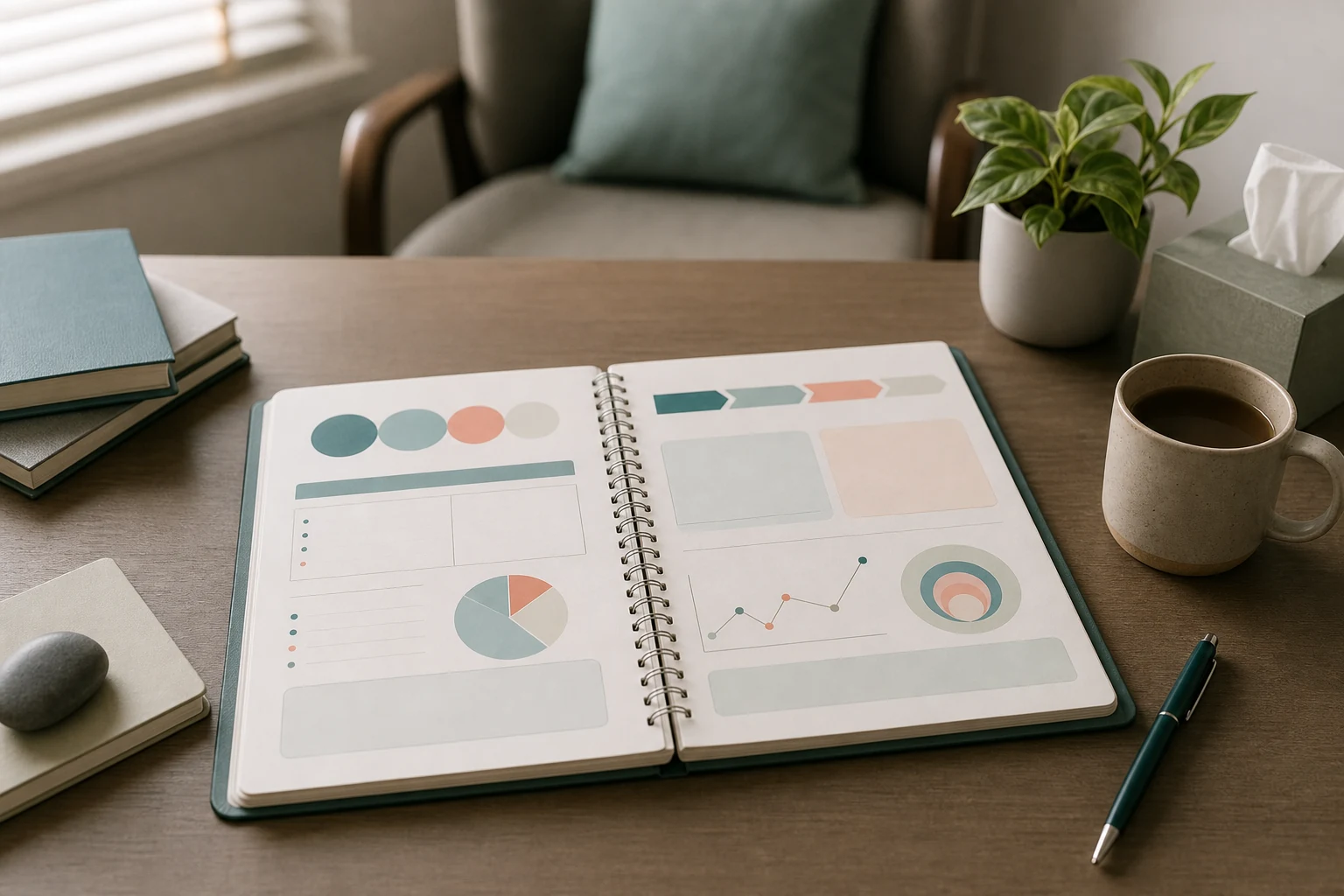 Structured therapy notebook