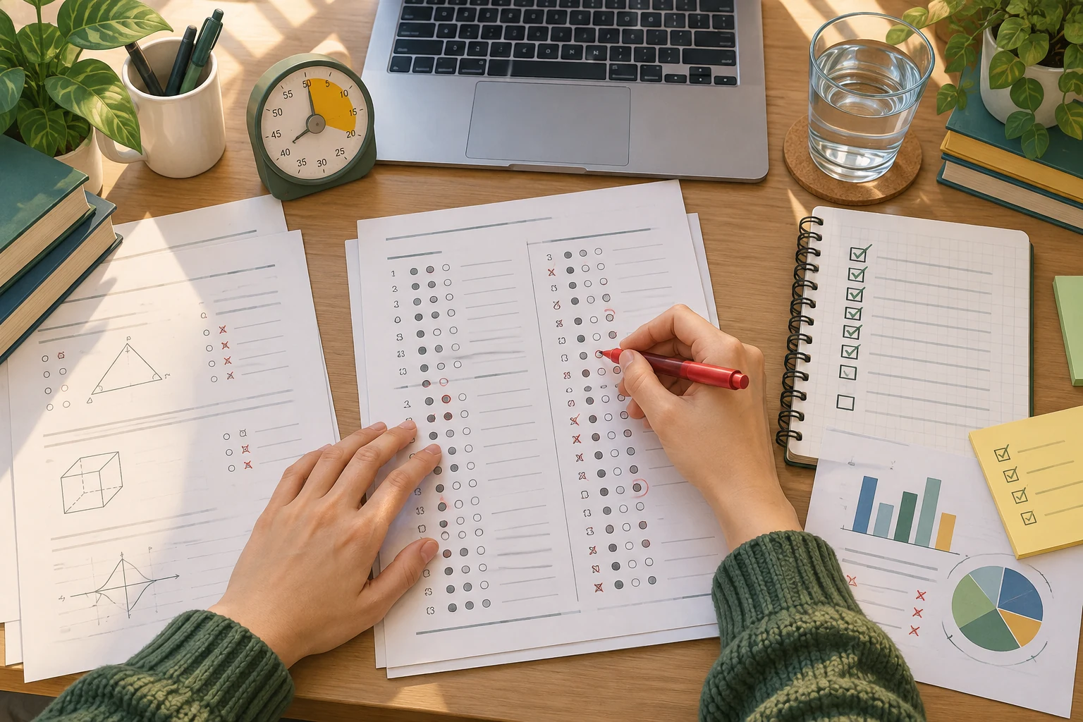 Focused test preparation routine